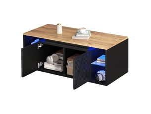 Table basse rectangulaire coloris noir <strong>HAUSS SPOLE</strong> <strong></strong> - 50 cmx100 cm
