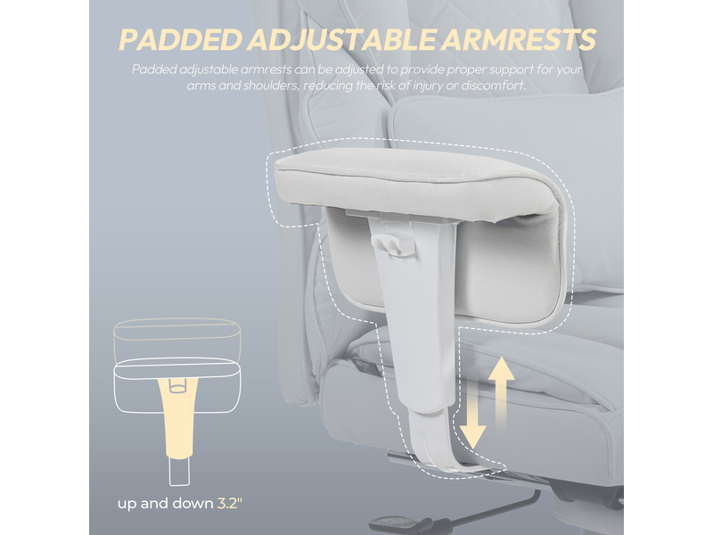 Fauteuil gaming ergonomique – assise à ressorts ensachés – dossier doublement rembourré – coussin lombaire réglable – accoudoirs et repose-pieds – similicuir blanc - Conforama D