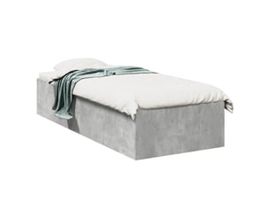Lit simple 100x200 cm coloris gris