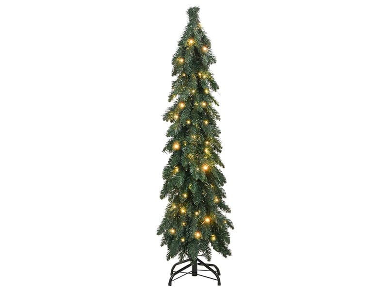  Sapin de noël - arbre de noël artificiel pré-éclairé avec 60 led 120 cm  - Conforama C