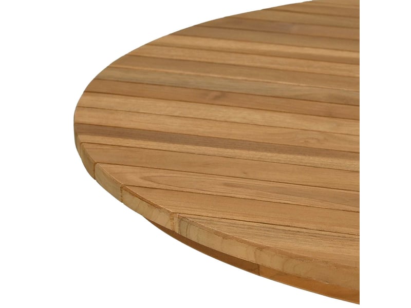  Vidaxl plateau de table ø 70 x 3,5 rond bois de teck massif naturel  - Conforama E