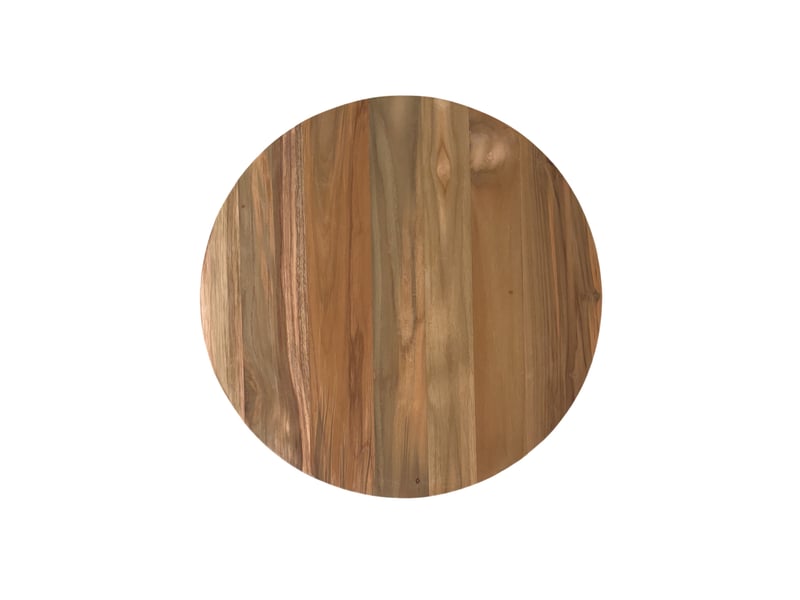  Table d'appoint ronde en bois de teck  - Conforama D