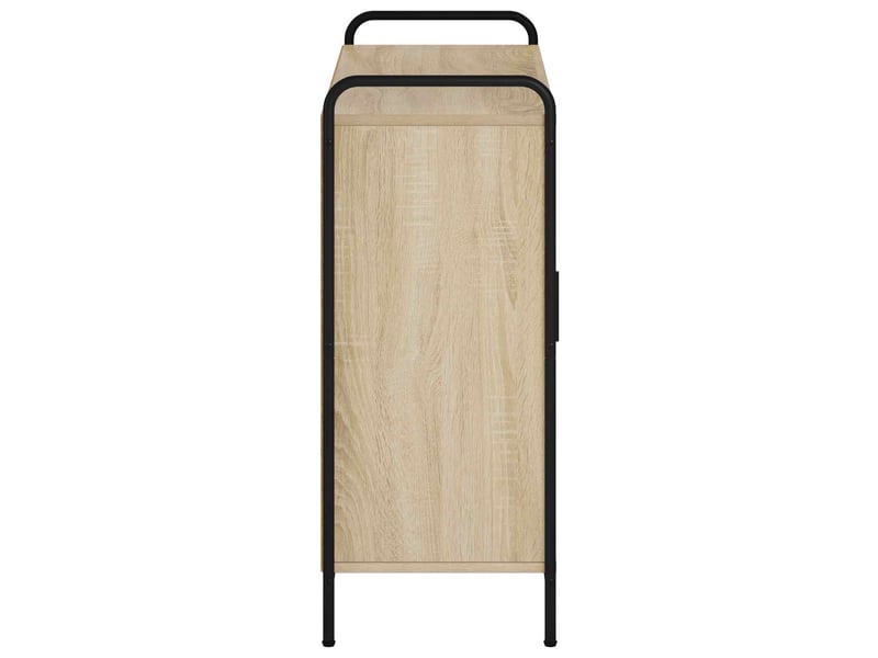  Buffet salon, buffet de rangement chêne sonoma 97x33x81 cm bois d'ingénierie shl75546  - Conforama E