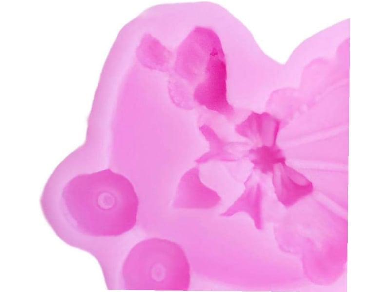  Transport bébé gâteau en silicone moule bow tie fondant moule en silicone pour décoration de gâteau moule à gâteau moule de chocolat (rose) NO Commercial reference - Conforama B