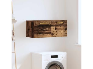 Meuble mural, rangement salon 80 x 36.5 x 35 cm bois d'ingénierie bois ancien shl8289