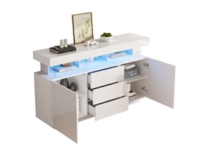 Buffet 2 porte(s) 3 tiroir(s)   coloris blanc
