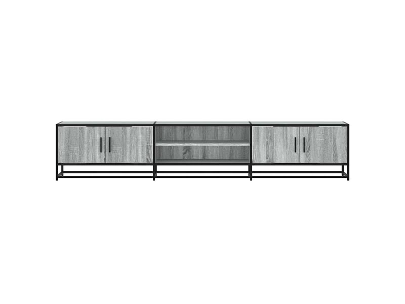  Meuble tv - banc tv - meuble de rangement sonoma gris 210x35x41 cm bois d'ingénierie  - Conforama D