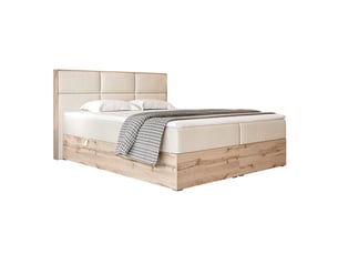 Lit coffre 120x200cm <strong>IDOHOME</strong>  <strong>LAVIO</strong> coloris blanc