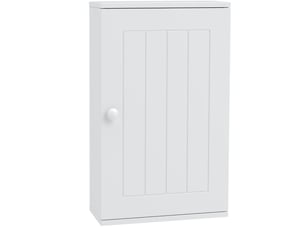 Armoire murale de salle de bain avec porte à fermeture douce et étagère réglable pour cuisinebuanderie, 30 x 14 x 50 cm, blanche