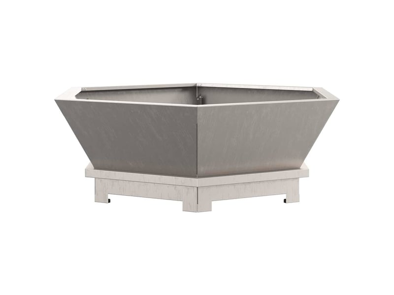  Brasero exterieur, foyer camping rouillé 75x75x28 cm  - Conforama E