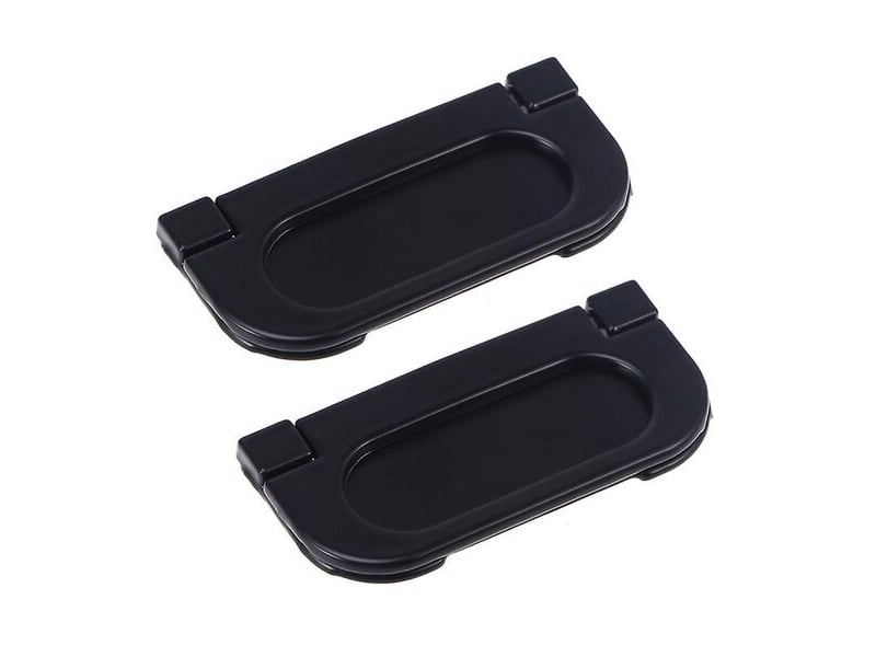  6 pièces de tiradors plats noirs pour armoires  - Conforama D