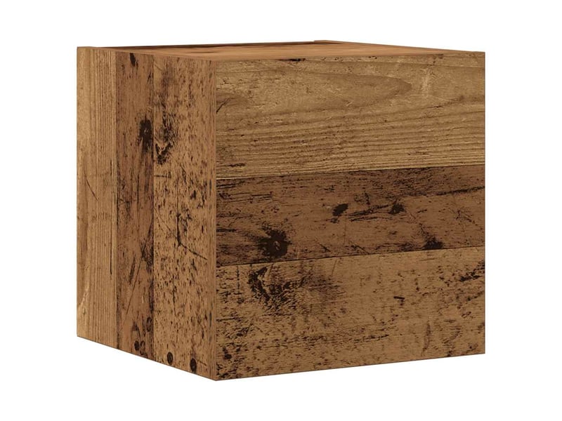  Ensemble de meuble tv - banc tv - meuble de rangement mural 5 pcs vieux bois bois d'ingénierie  - Conforama D