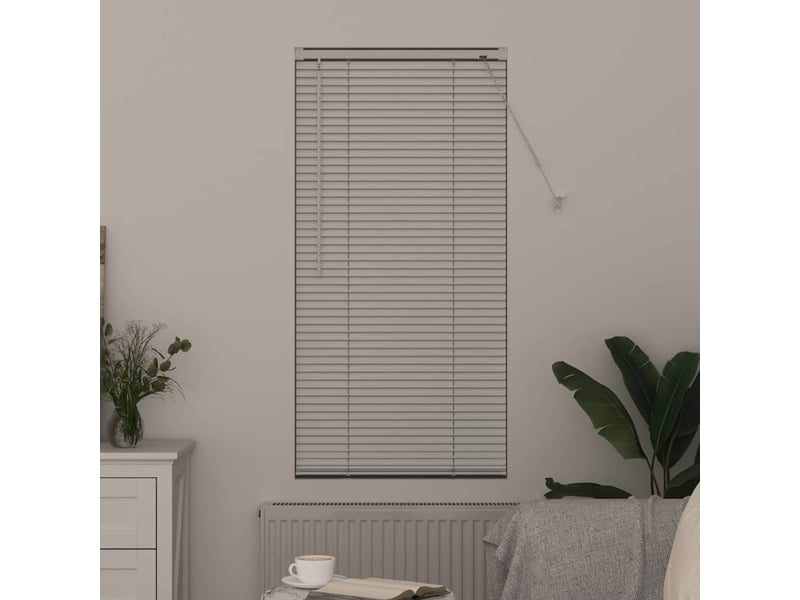 Store vénitien, store de fenêtre blanc 130 x 60 cm 25 mm aluminium cf47714 - Conforama C