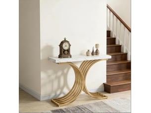 Table basse rectangulaire coloris bicolore MEUBLIV - 30 cmx100 cm