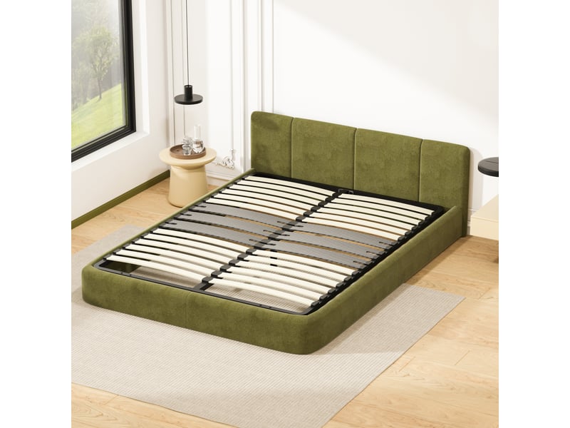  Cadre lattes 140x190 cm, 2x15 lattes peuplier naturel  - Conforama B