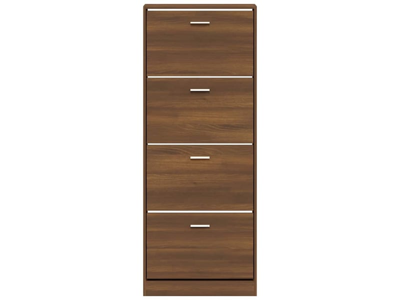  Meuble à chaussure | armoire à chaussures chêne marron 59x17x150cm bois d'ingénierie  - Conforama D