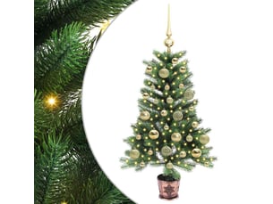 Sapin de noël - arbre de noël avec 150 led avec support vert 90 cm pe
