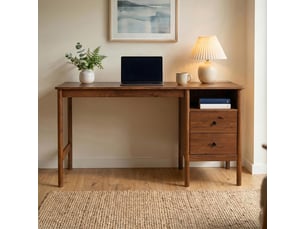 Bureau enfant IDIMEX 150 cm coloris marron
