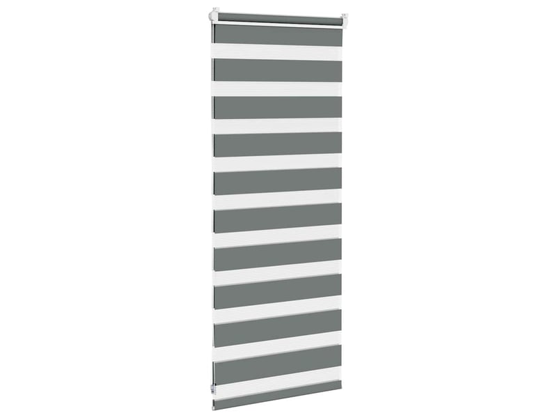 Store zèbre, store de fenêtre gris foncé largeur du tissu 50,9 cm polyester cf48607 - Conforama D