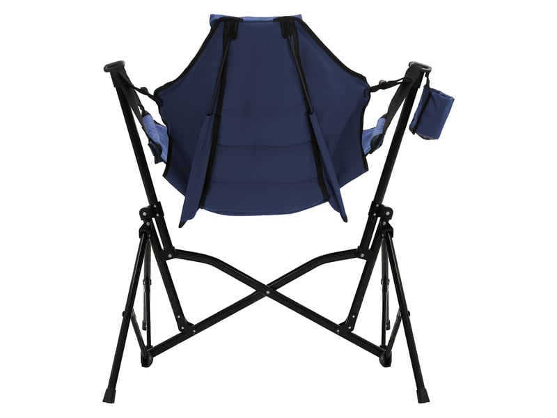  Ecd germany chaise de camping pliante confortable avec dossier réglable, coussin d'appui-tête et porte-gobelet, cadre en acier, fauteuil à bascule, assie extra-large, pour jardin pêche, bleu, 150 kg ECD Germany GmbH - Conforama D