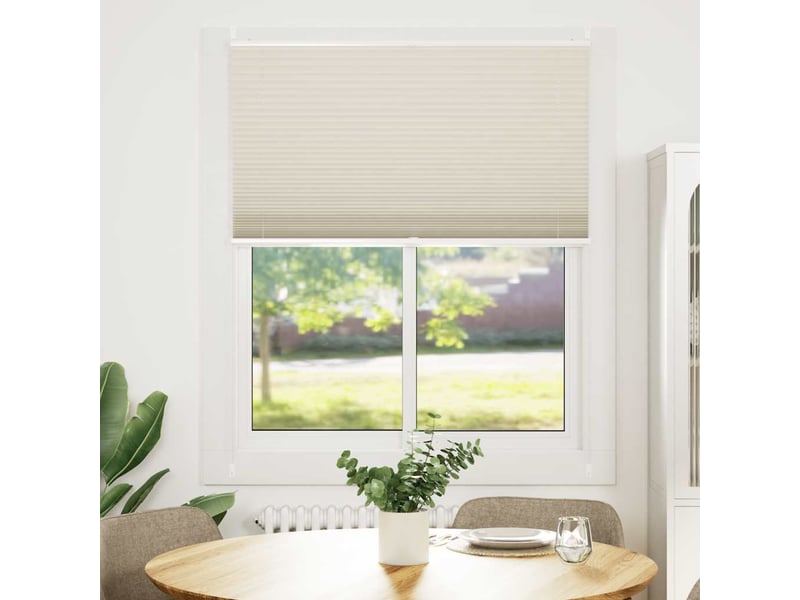  Store plissé, store de fenêtre 100x150 cm crème cf46625  - Conforama B