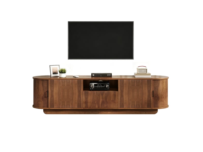  Lit coffre rembourré 90x200 cm en velours beige, tête de lit en forme de fleur, rangement hydraulique, éclairage led et cadre métallique  - Conforama A