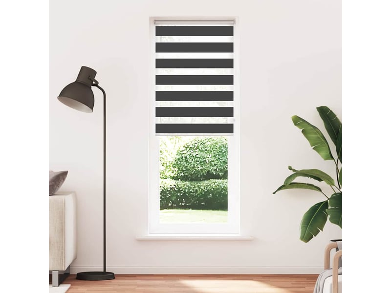  Store zèbre, store de fenêtre noir 70x230 cm largeur du tissu 65,9 cm polyester cf48932  - Conforama A