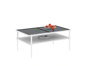 Table basse rectangulaire coloris bicolore OSUPNESSEE  - 61.5 cmx97.5 cm
