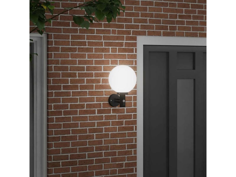  Applique murale extérieure noir 28x25x38 cm shl86342  - Conforama C