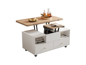 Table basse rectangulaire coloris naturel <strong></strong> <strong></strong> - 50 cmx100 cm
