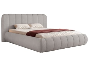 Lit avec rangement 140x200 cm SELSEY Malunna coloris gris