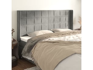 Tete de lit A poser largeur 203 cm <strong></strong> <strong></strong> argenté