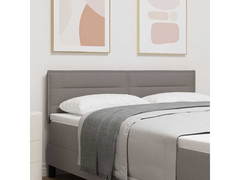  Tête de lit - panneau de tête de lit taupe 160 cm tissu  - Conforama B