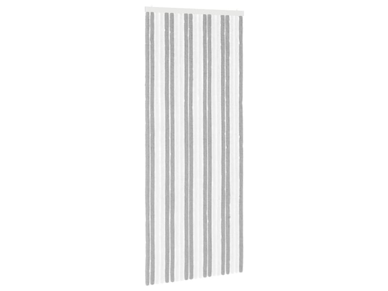  Rideau anti-insectes, moustiquaire en chenille gris et blanc 90 x 220 cm cf43457  - Conforama A