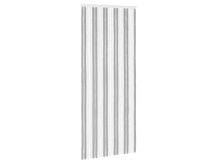 Rideau anti-insectes, moustiquaire en chenille gris et blanc 90 x 220 cm cf43457