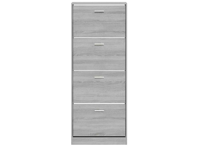  Meuble à chaussure, armoire à chaussures sonoma gris 59x17x150 cm bois d'ingénierie  - Conforama D