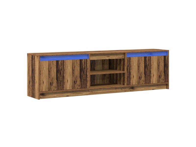  Meuble tv - unites tv 180 x 34 x 50 cm marron bois d'ingénierie  - Conforama A