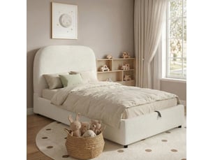Lit coffre 90x200 cm <strong></strong>  <strong></strong> coloris beige