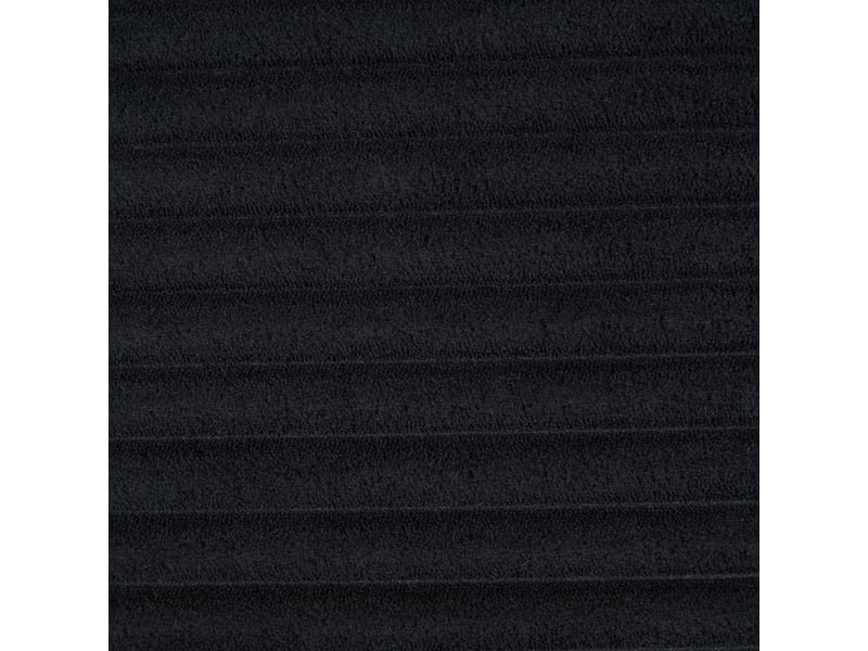  Canapé droit noir velours côtelé 2 places avec coussins et rangement latéral intégré design moderne salon  - Conforama R