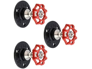 Lot de 3 patères murales – support polyvalent pour peignoirs, serviettes, sacs et plus encore