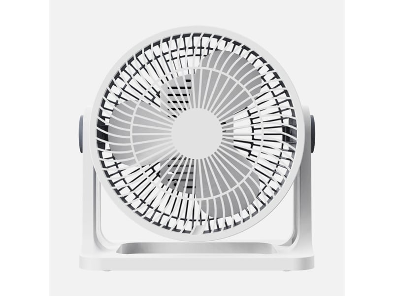  Ventilateur de table fabrilamp funchal gris 32 w 3 vitesses orientable 24 × 25 × 15,5 cm 260971028 - Conforama C