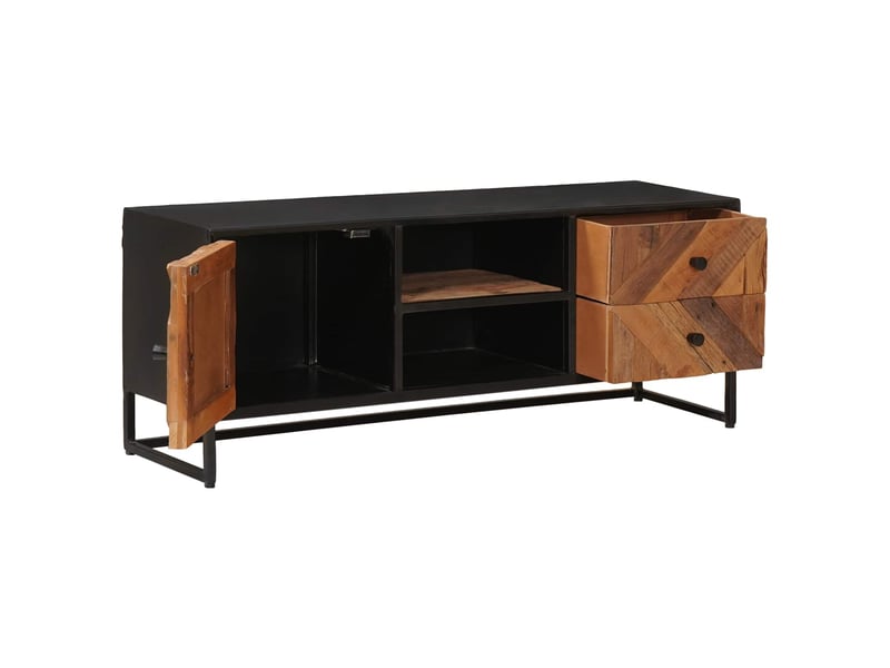  Meuble tv - banc tv - meuble de rangement avec tiroir avec stockage avec porte 105 x 30 x 40 cm  - Conforama E