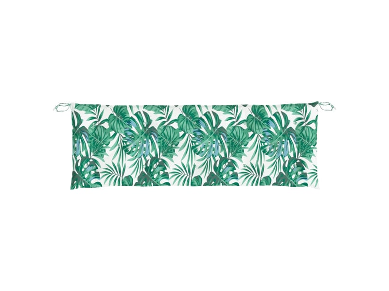  Lot de 2 coussins de banc de jardin, coussins d'assise motif de feuilles cf58666  - Conforama E