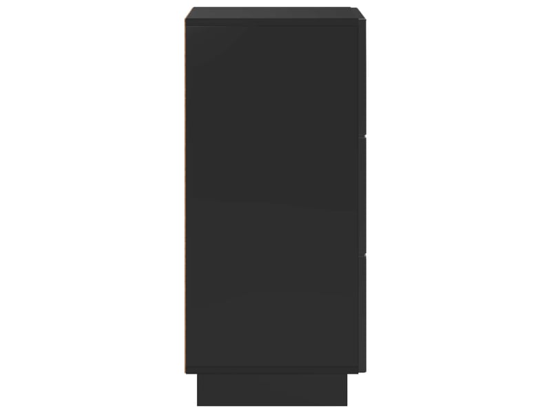  Buffet salon, buffet de rangement noir 33,5x34,5x75 cm bois d'ingénierie shl89627  - Conforama E