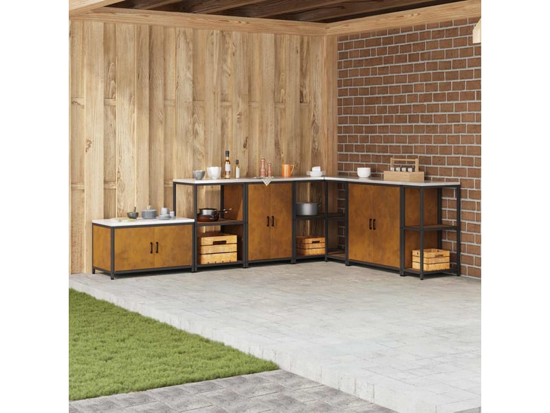  Meuble de rangement de cuisine hattem rouillé 60x50x92cm  - Conforama B