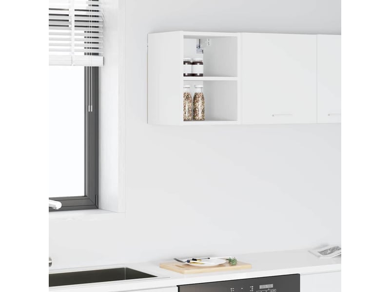 Meuble de rangement cuisine, armoire suspendue blanc 30x29,5x40cm bois d'ingénierie - Conforama B