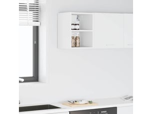 Meuble de rangement cuisine, armoire suspendue blanc 30x29,5x40cm bois d'ingénierie