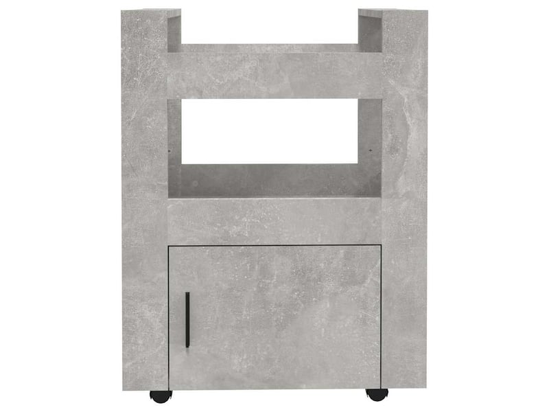  Desserte de cuisine, chariot de rangement gris béton 60x45x80 cm bois d'ingénierie shl29538  - Conforama E