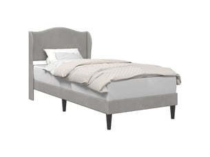 Lit simple 80x200 cm coloris gris