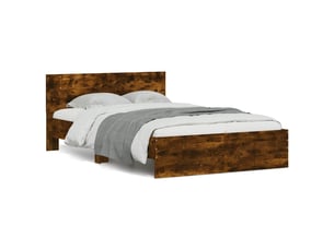 Lit 2 places 135x190 cm coloris marron